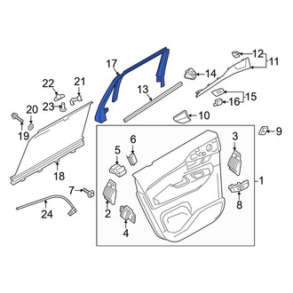 Volvo OE - Rear Right Door Window Molding