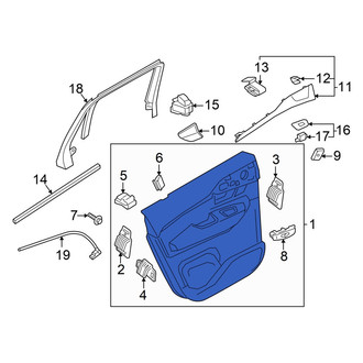 Volvo OE - Rear Right Inner Door Interior Trim Panel