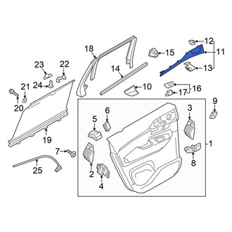 Volvo OE - Rear Left Door Trim Molding