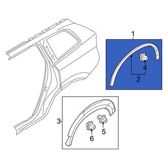 Volvo OE - Front Left Wheel Arch Molding