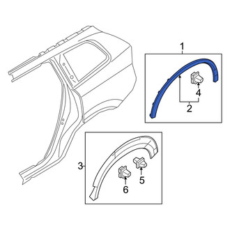 Volvo OE - Rear Left Wheel Arch Molding