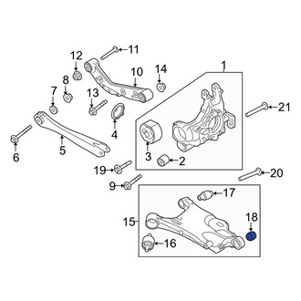 Volvo OE - Front Lower Forward Outer Suspension Control Arm Bushing