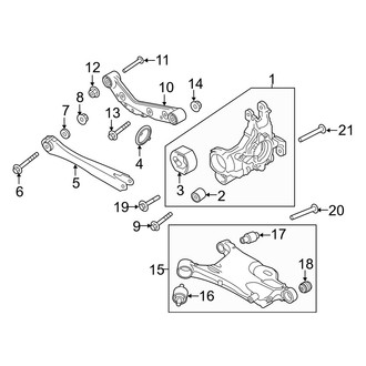 Volvo OE - Rear Suspension - Suspension Components (T5 Momentum / T5 R-Design / T6 Inscription / T6 Momentum / T6 R-Design AWD)