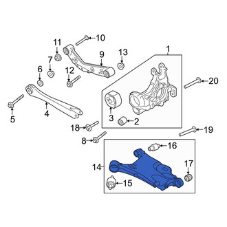 Volvo OE - Rear Left Lower Rearward Suspension Control Arm
