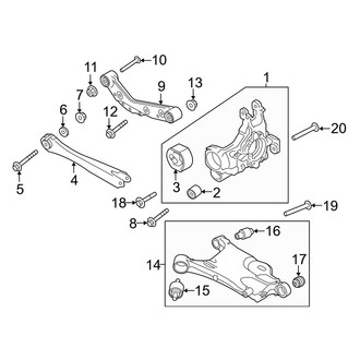 Volvo OE - Rear Suspension - Suspension Components (FWD)