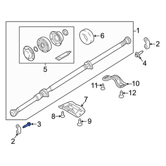 Volvo OE - Rear Drive Shaft Bolt