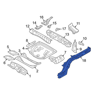Volvo OE - Rear Right Floor Side Rail