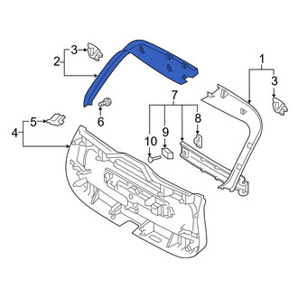 Volvo OE - Rear Left Upper Liftgate Trim