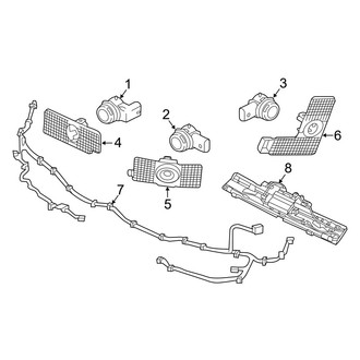 Volvo OE - Rear Bumper - Bumper & Components (Sensors and Wiring)