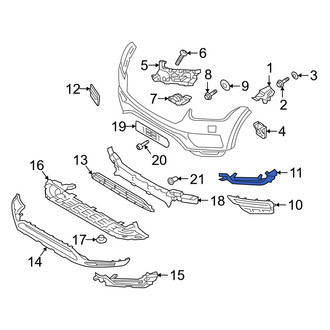 Volvo OE - Front Left Grille Molding