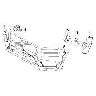 Volvo OE - Front Bumper - Bumper & Components (To CH# 348732, W/O Dark Theme, Sensors and Wiring), (T5 Momentum / T6 Inscription / T6 Momentum / T8 Recharge Inscription / T8 Recharge Inscription Expression)