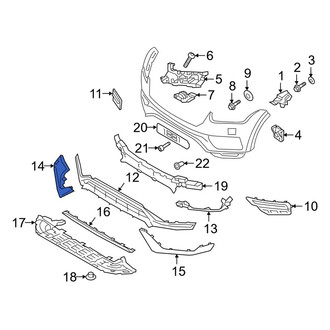 Volvo OE - Front Right Grille Molding
