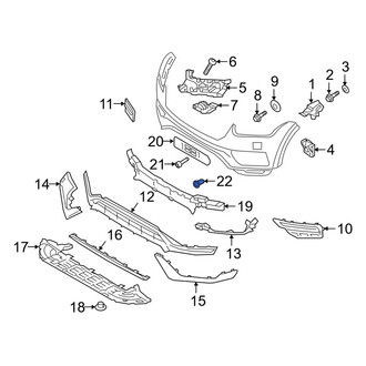 Volvo OE - License Plate Bracket Grommet