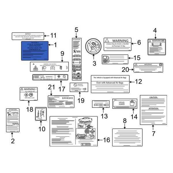 A/C System Information Label