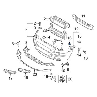 Volvo OE - Front Bumper Cover Retainer