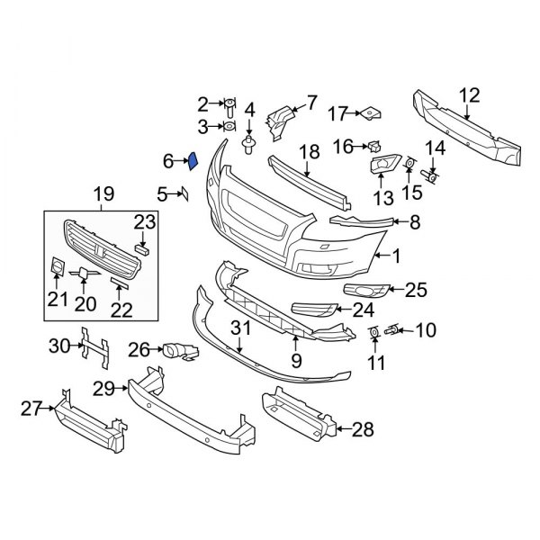 Headlight Washer Cover