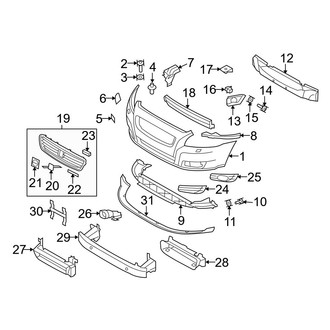 Volvo OE - Front Bumper & Grille - Bumper & Components