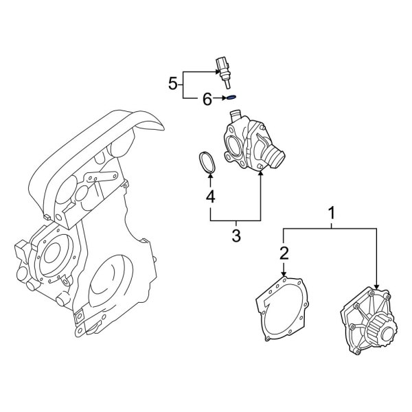 Engine Coolant Temperature Sensor O-Ring