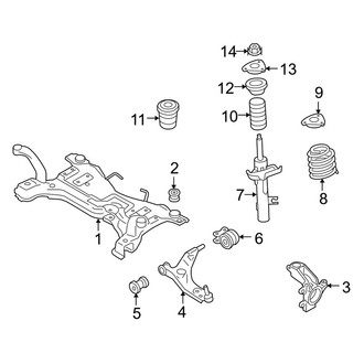 Volvo OE - Front Suspension - Suspension Components (FWD)