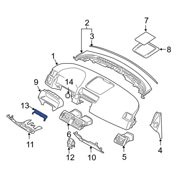 Instrument Panel Knee Bolster