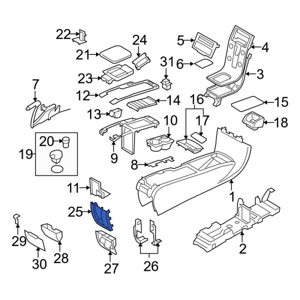 Console Trim Panel