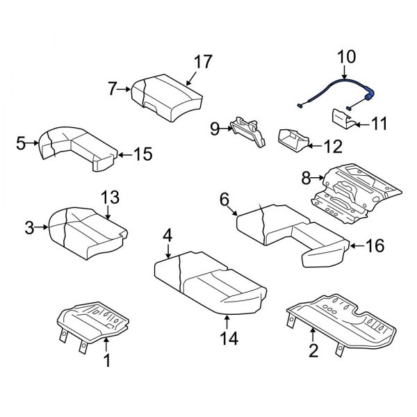 Folding Seat Release Cable