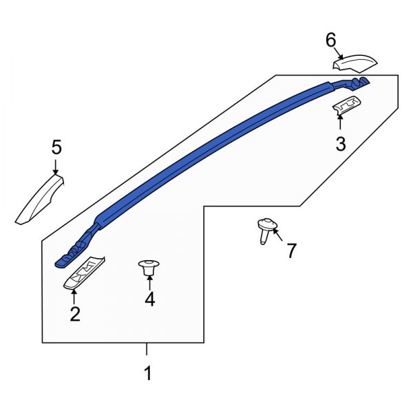 Roof Luggage Carrier Side Rail