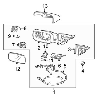 Volvo OE - Front Door - Outside Mirrors (i / T5)