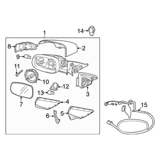 Volvo OE - Front Door - Outside Mirrors (2.5L)