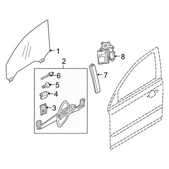 Volvo OE - Front Door - Glass & Hardware