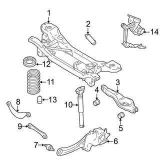 Volvo OE - Rear Suspension - Suspension Components (FWD)