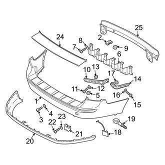 Volvo OE - Rear Bumper - Bumper & Components