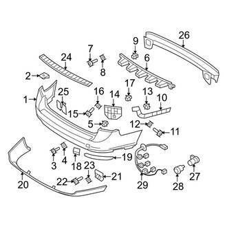 Volvo OE - Rear Bumper - Bumper & Components