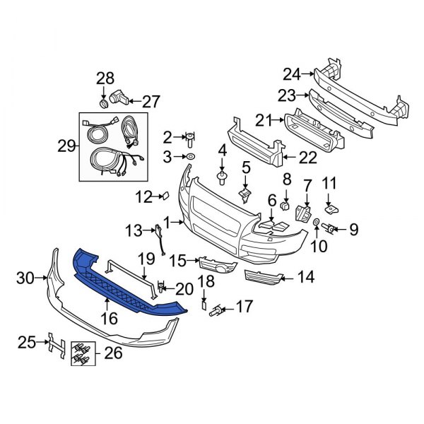 Bumper Cover Spacer Panel