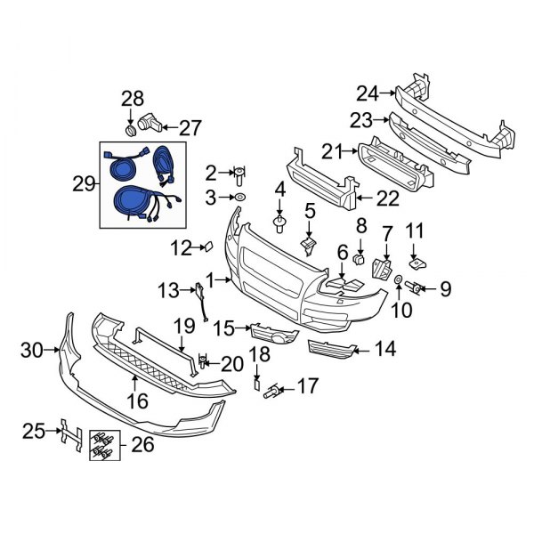 Parking Aid System Wiring Harness