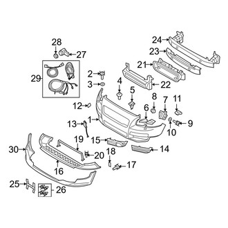 Volvo OE - Front Bumper - Bumper & Components (To Ch# 189999), (T5 / T5 R-Design)