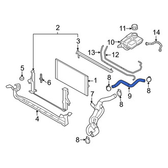 Volvo OE - Lower Radiator Coolant Hose