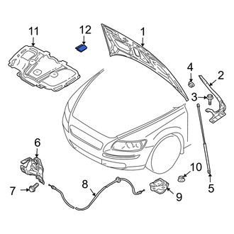 Volvo OE - Hood Insulation Pad Clip