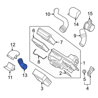 Volvo OE - Center Engine Air Intake Hose