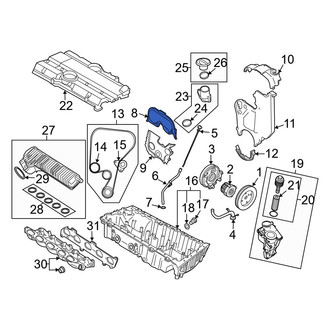 Volvo OE - Upper Engine Timing Cover