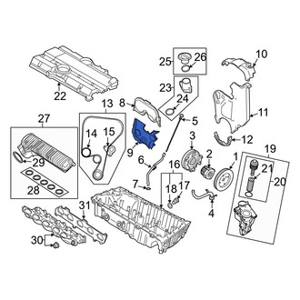 Volvo OE - Lower Engine Timing Cover
