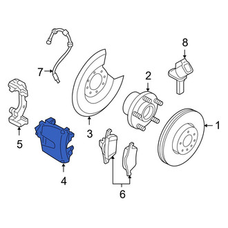 Volvo OE - Front Right Disc Brake Caliper