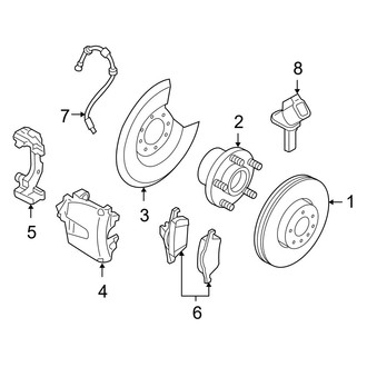 Volvo OE - Front Suspension - Brake Components (T5 / T5 R-Design)