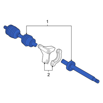 Volvo OE - Front Left CV Axle Assembly