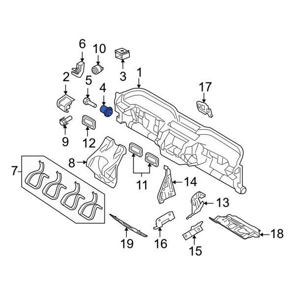 Instrument Panel Nut