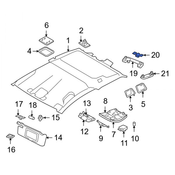 Interior Grab Bar Clip