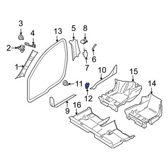 Volvo OE - Body A-Pillar Trim Panel Clip