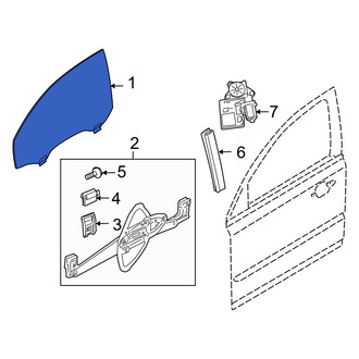 Volvo OE - Front Right Door Glass