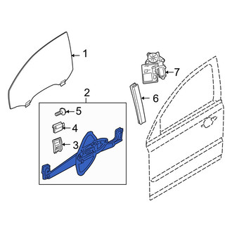 Volvo OE - Front Left Window Regulator