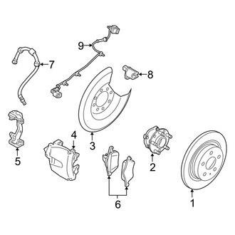 Volvo OE - Rear Suspension - Brake Components (T5 / T5 R-Design)